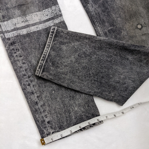 Hudson Sartor Relaxed Skinny Distressed Edgy Graphic Jeans - Picture 7 of 14